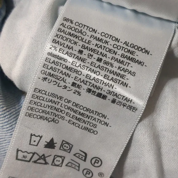 Levis Womens Wedgie Straight Crop Denim distresed Jeans size 30 High Rise Mom - Picture 9 of 9